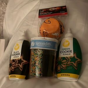 Halloween baking supplies